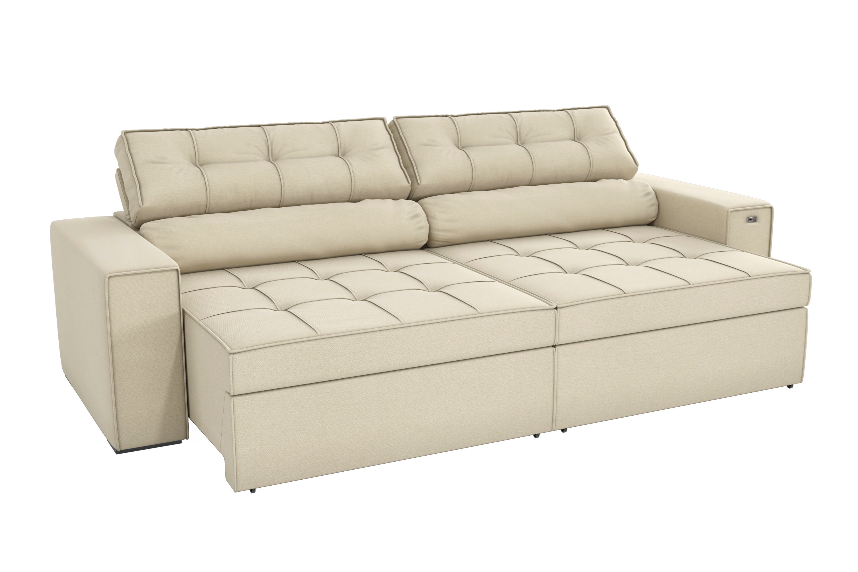 SOFA LANUS ARENA 2.70CM RETRACTIL RECLINABLE