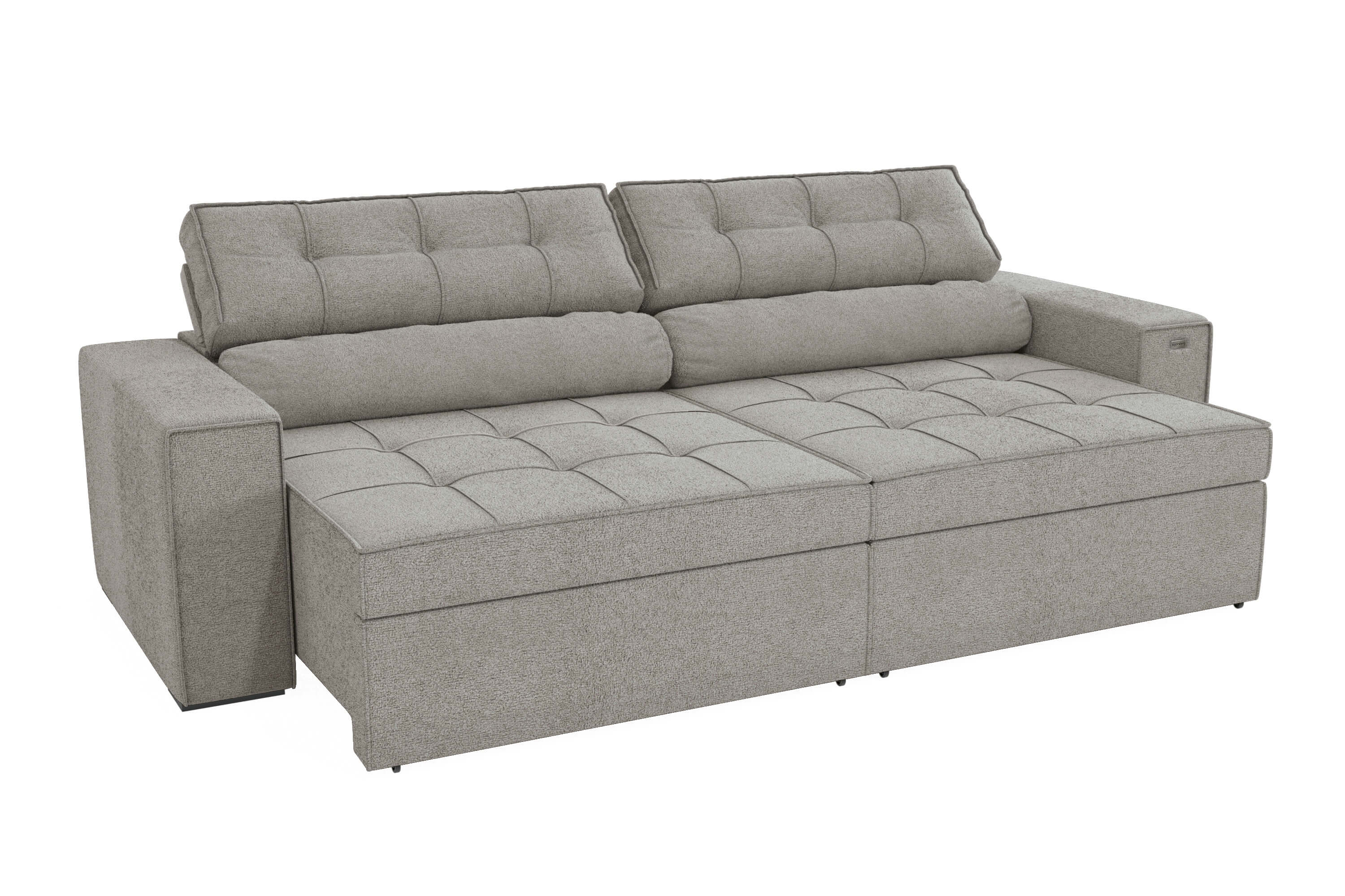 SOFA LANUS ARENA 2.70CM RETRACTIL RECLINABLE