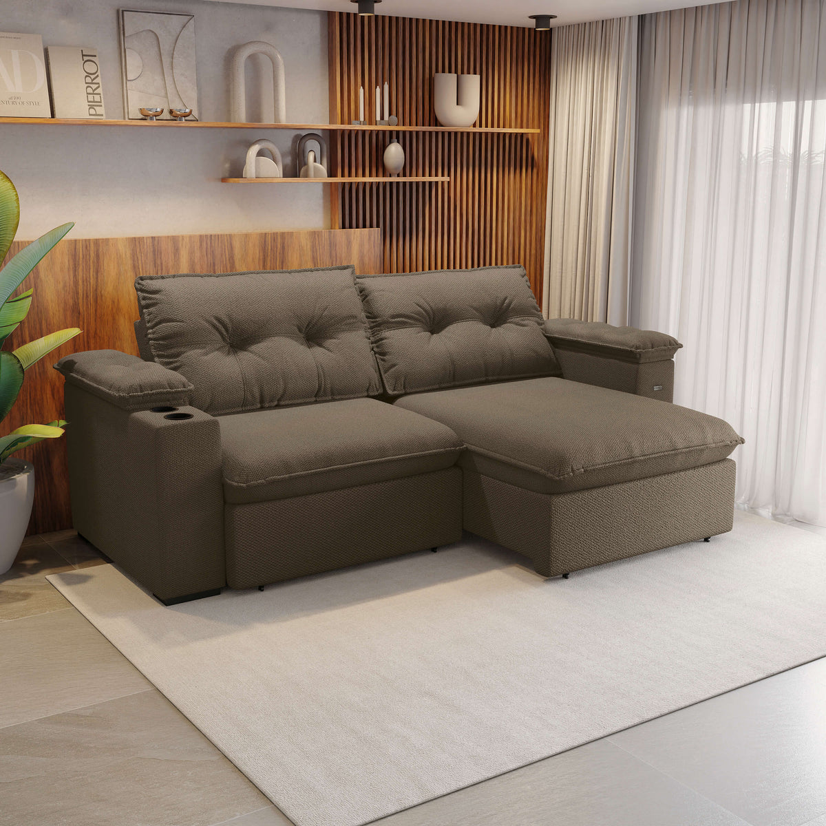 Sofa Zandon 260CM - Retractil/Reclinable