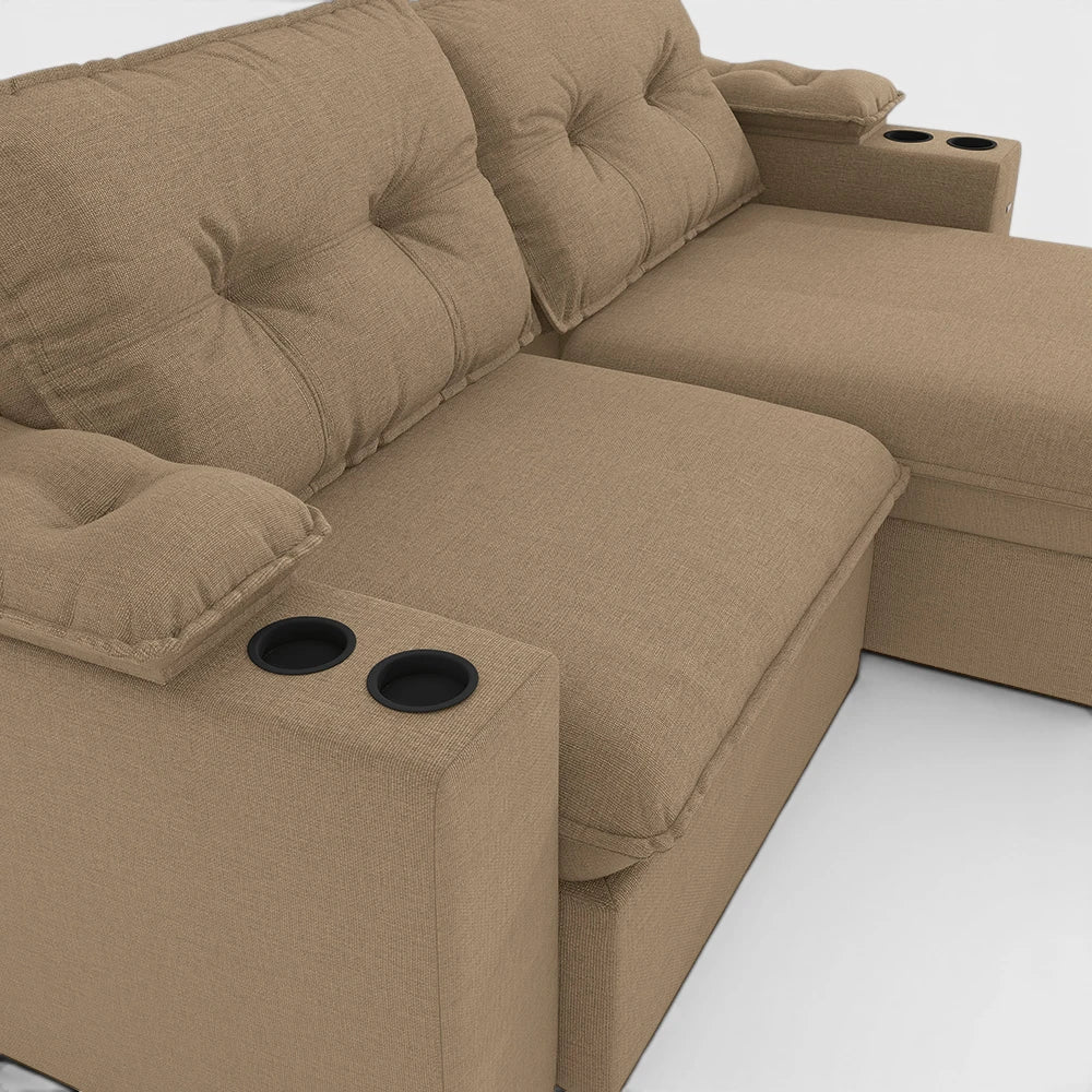 Sofa Zandon 260CM - Retractil/Reclinable