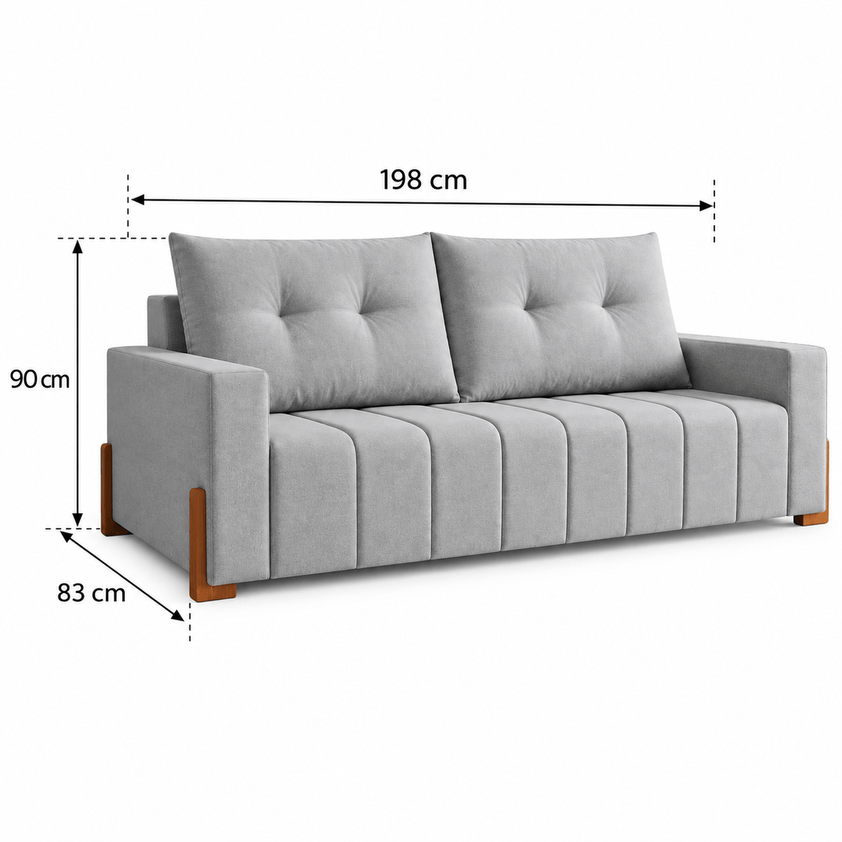Sofa Miami 198cm - RETRACTIL/RECLINABLE