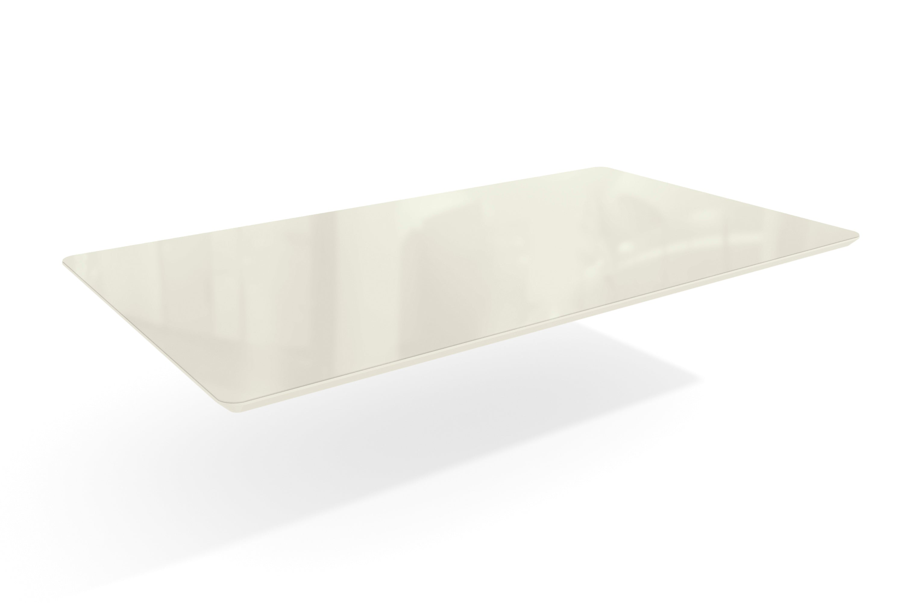 Mesa Mira Rectangular - Madera Maciza y Vidrio Sobrepuesto