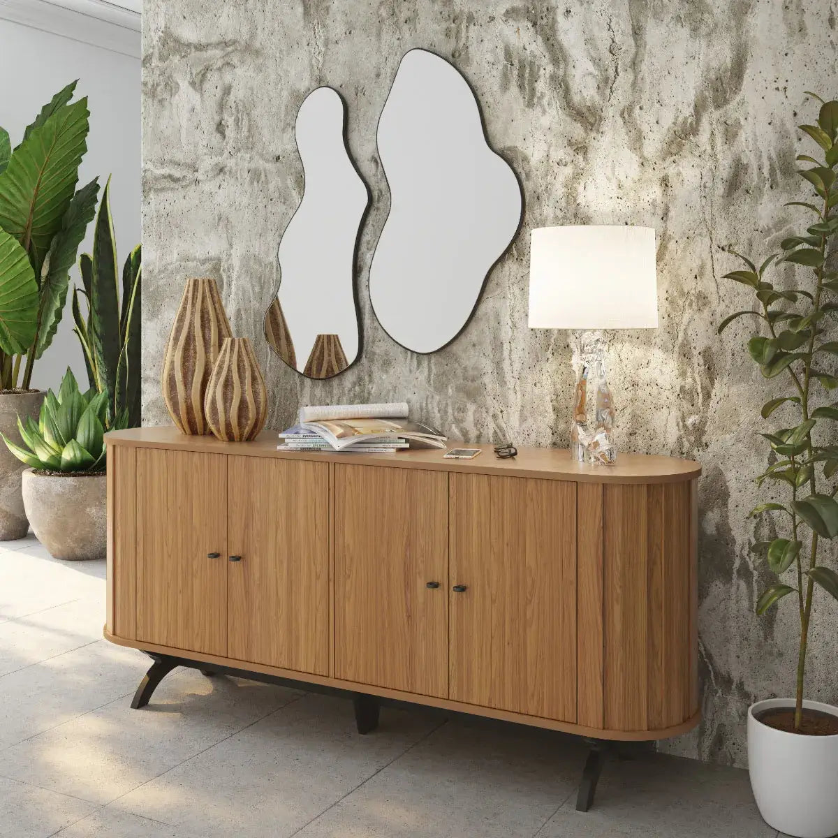Aparador Curvo 180cm 100% MDF - Linea Factory