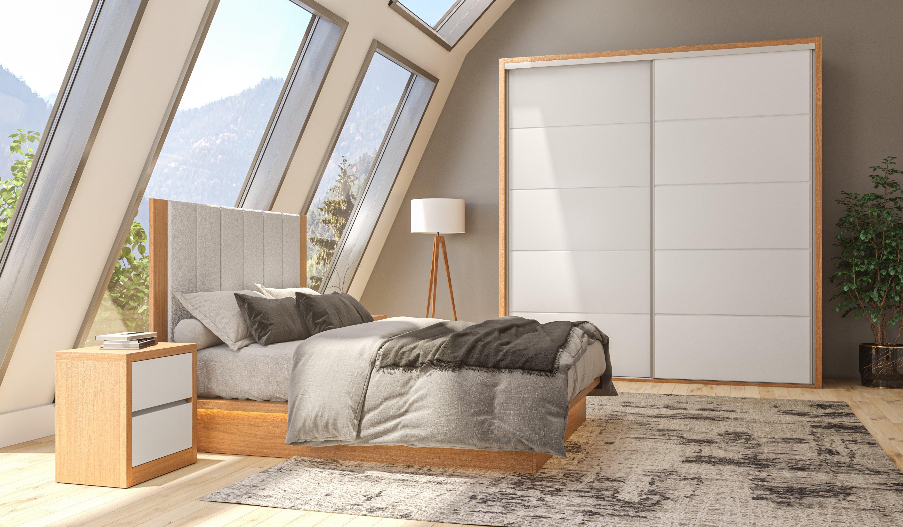 Respaldar de cama Tapizada 175cm Lorena