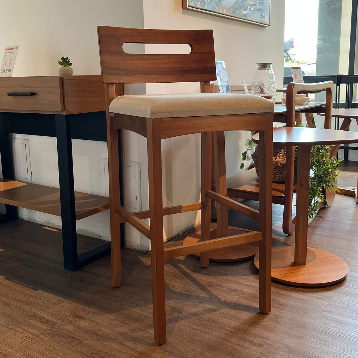 Banqueta Mia - Madera Maciza