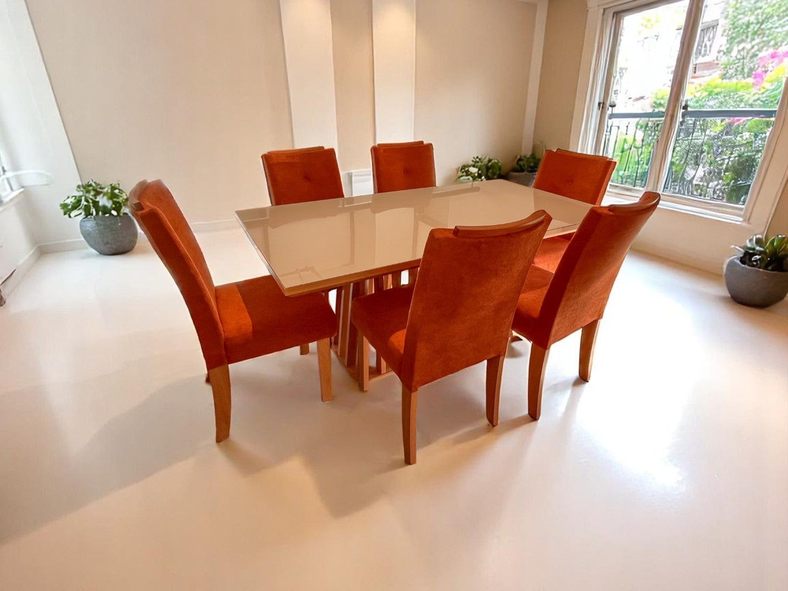 Juego de Comedor Toscana con 6 Sillas