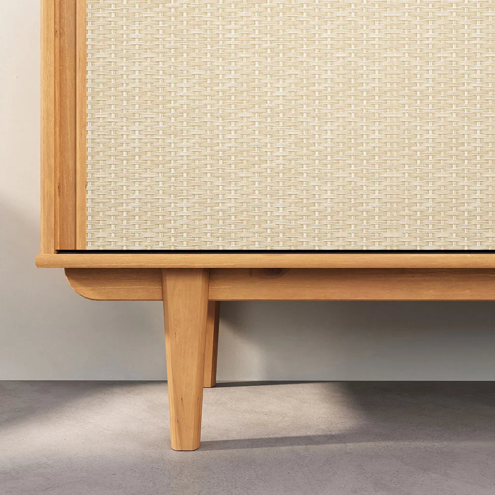 Aparador Buffet 175CM con Ratan Serena - Madera Maciza