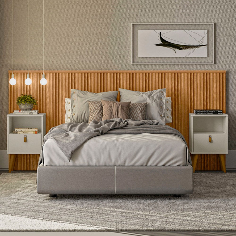 Respaldo de Cama con Listones de Madera Rafaela 240CM