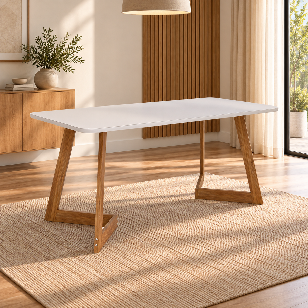 Mesa de Comedor Catania 1.80cm - Madera Maciza