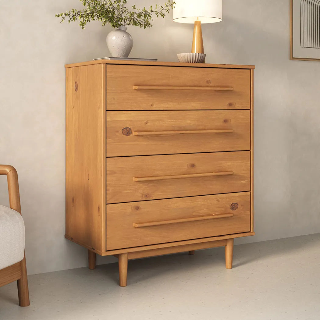 Comoda Trega 80CM 4 Cajones - Madera Maciza