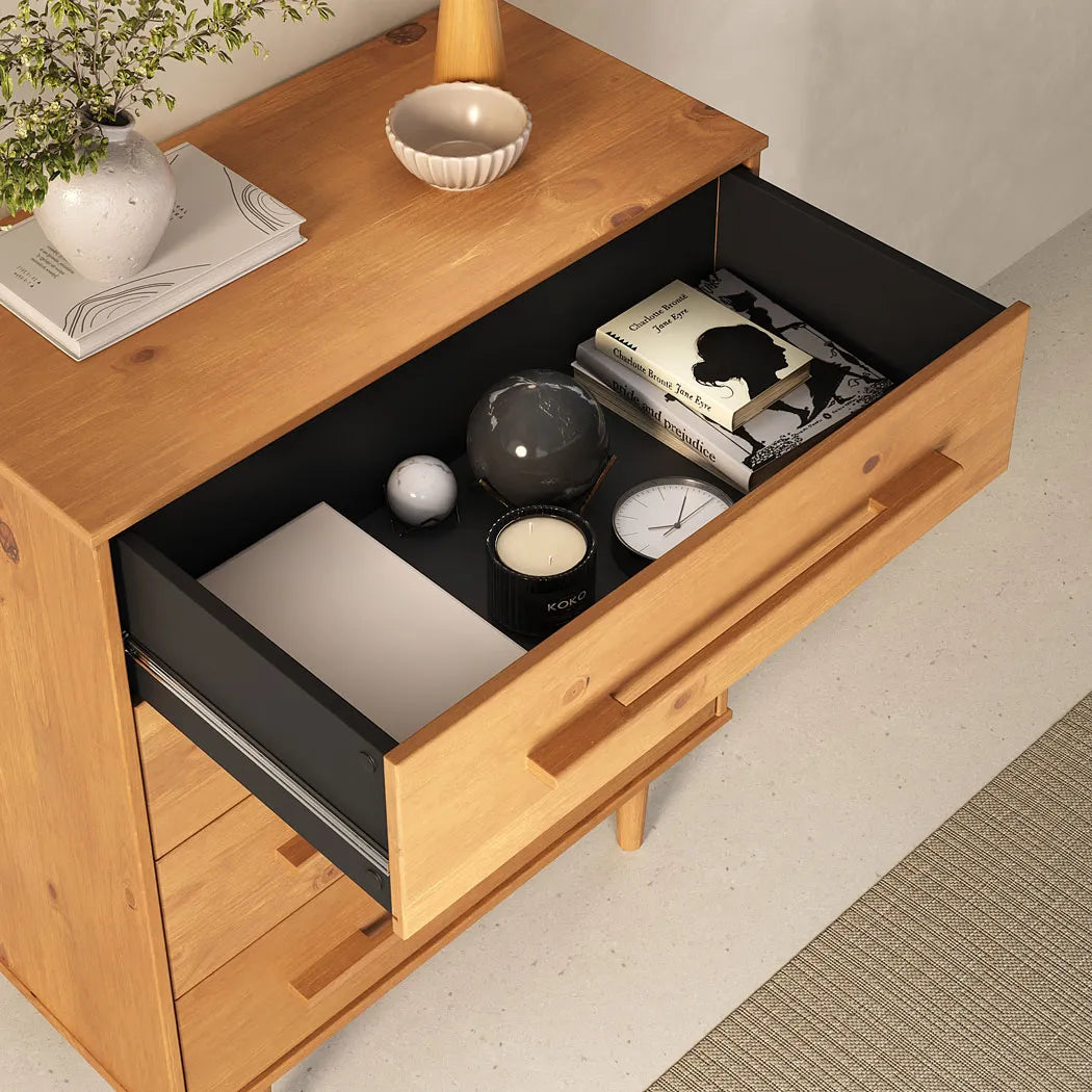 Comoda Trega 80CM 4 Cajones - Madera Maciza