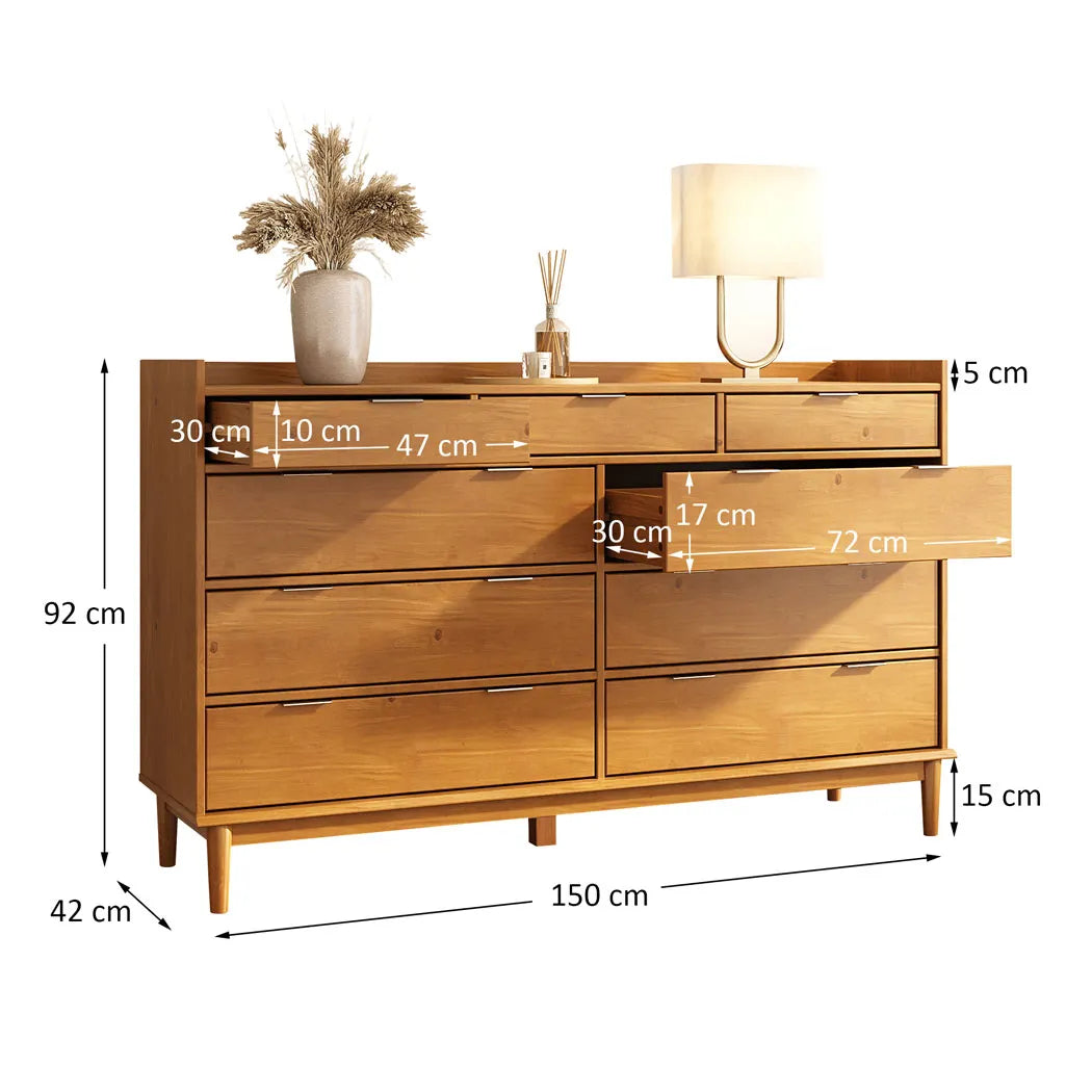 Comoda Grande Melina - Madera Maciza