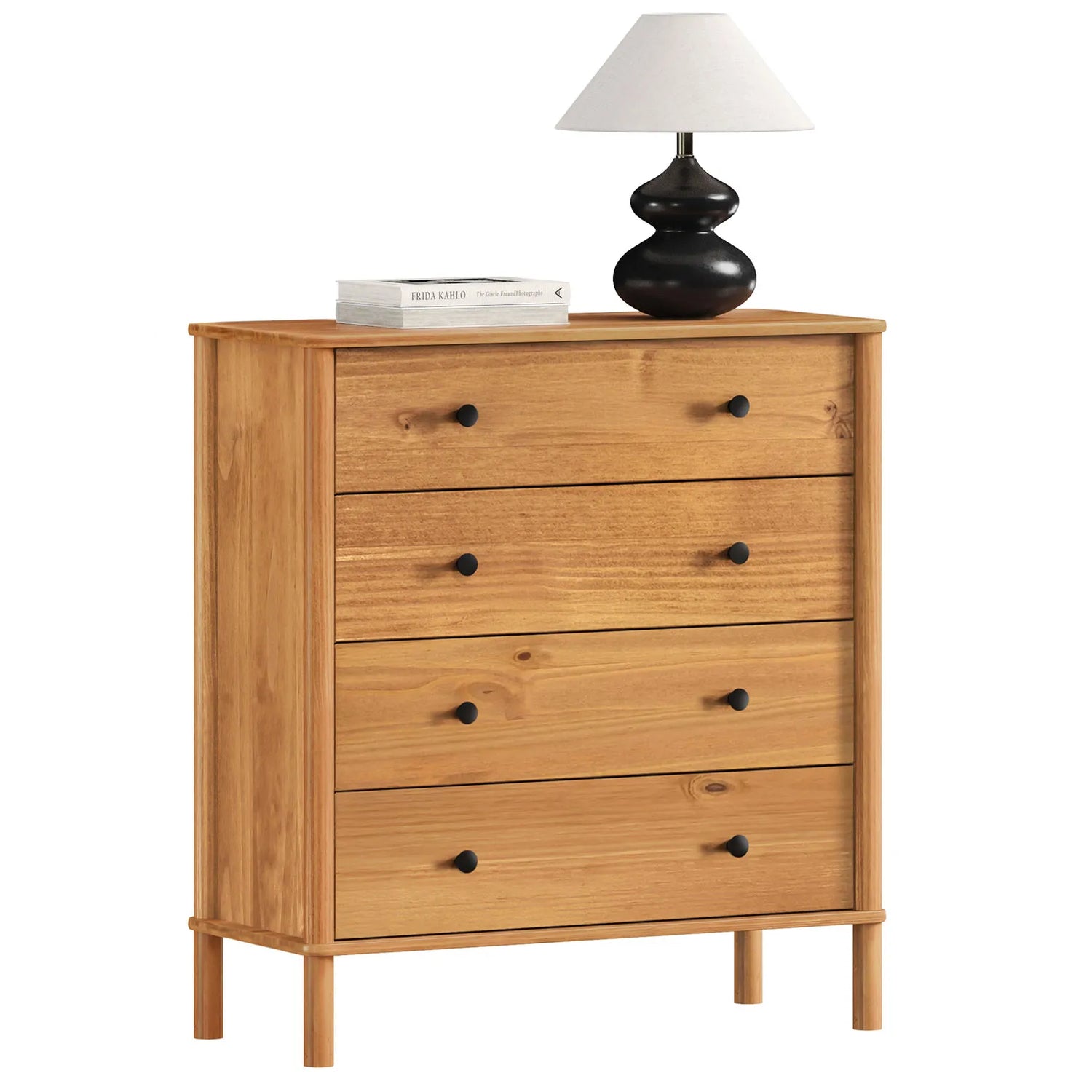 Comoda Apama 90CM 4 Cajones - Madera Maciza