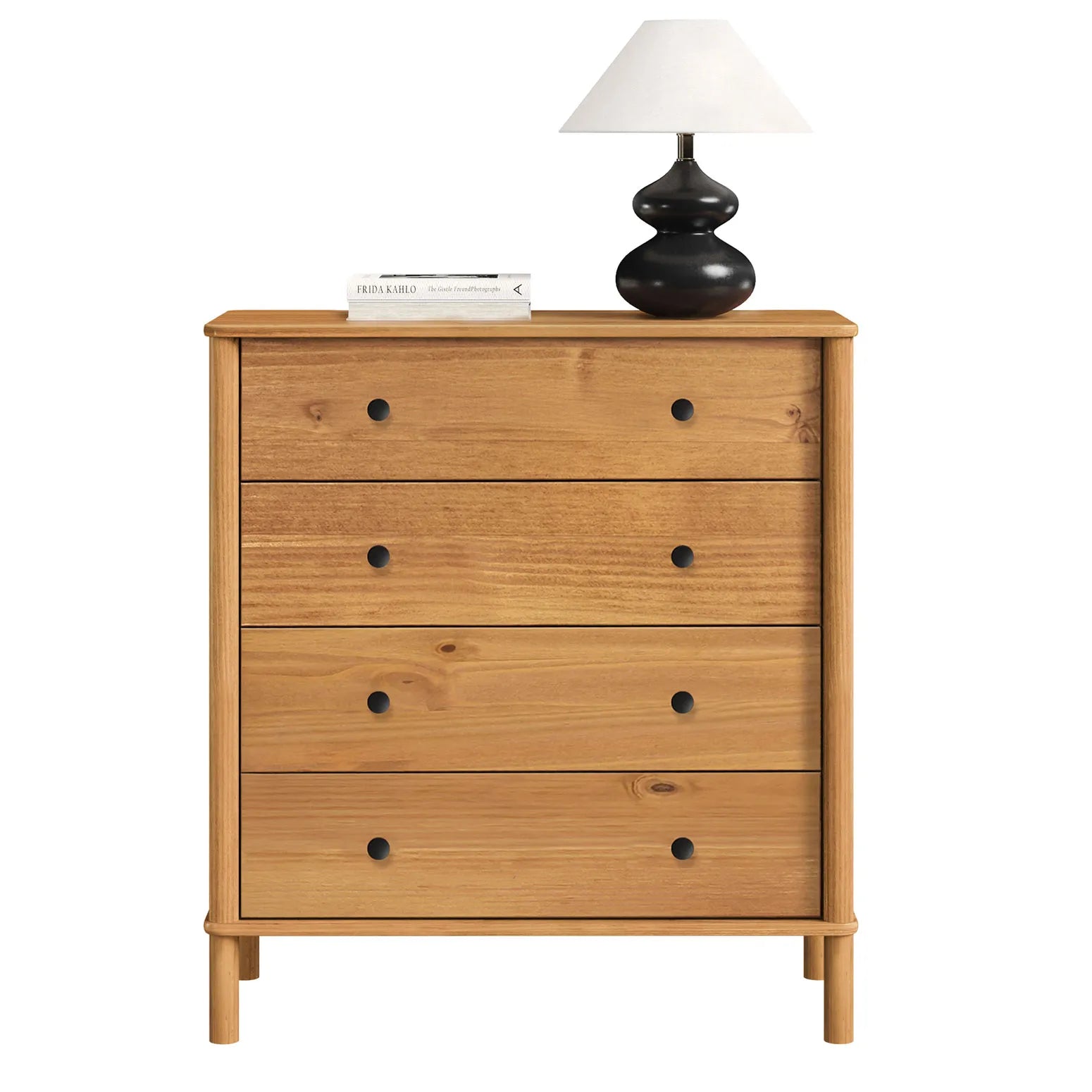 Comoda Apama 90CM 4 Cajones - Madera Maciza