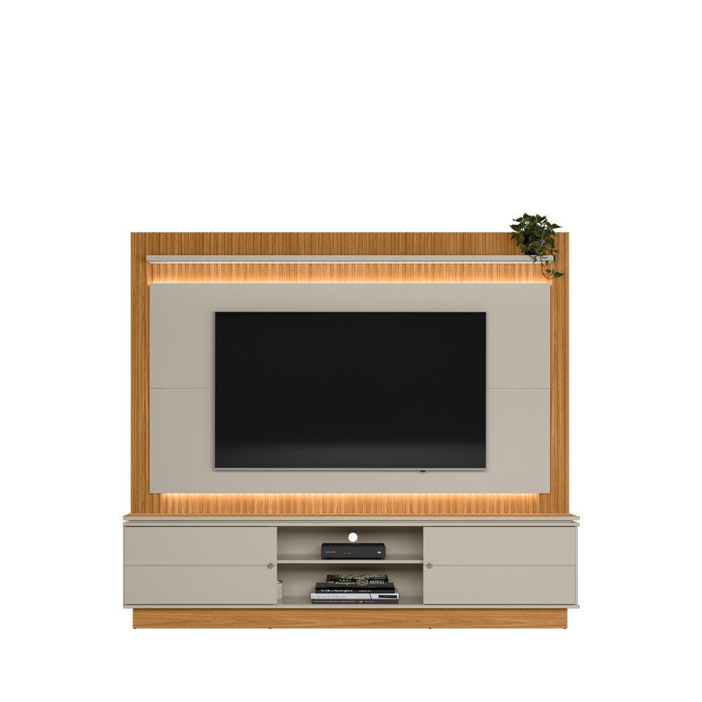 Rack con Panel Guararapes 215cm con kit Led MDF/MDP