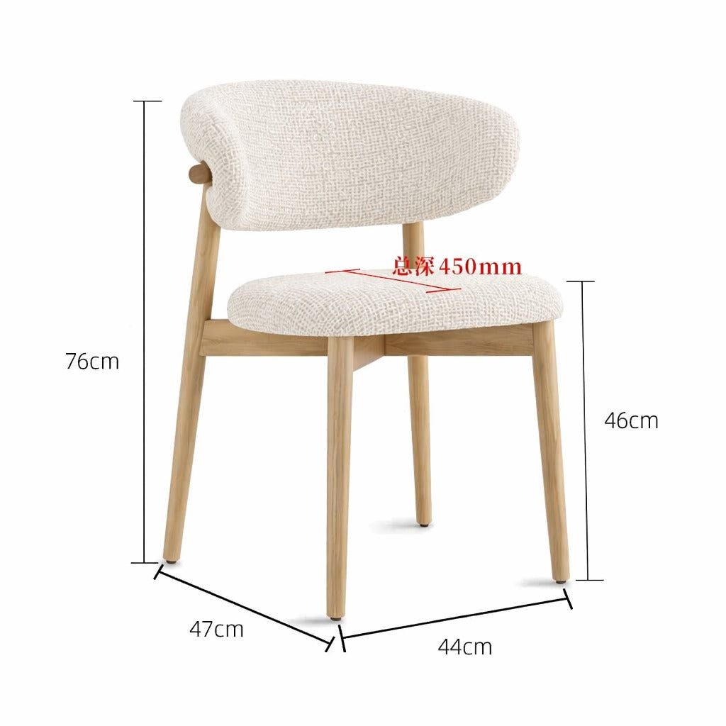 Juego de Comedor Oslo con 4 sillas Mia en Lino