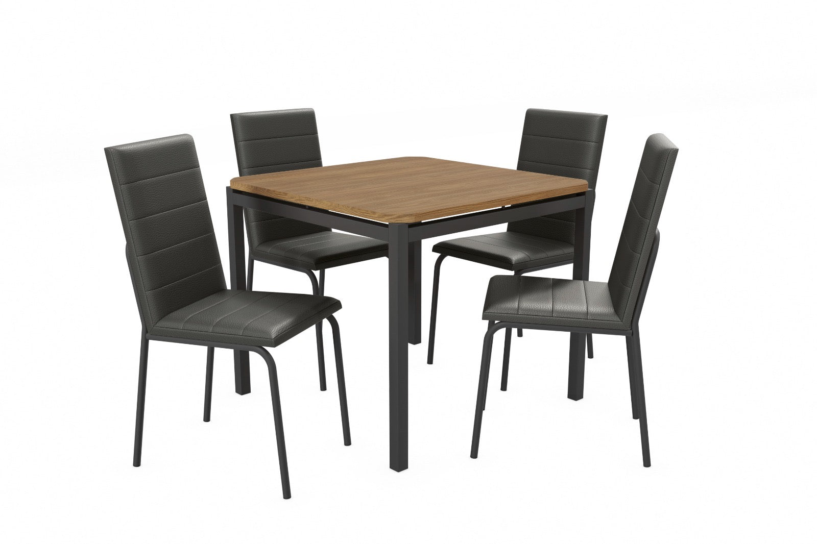 JUEGO DE COMEDOR MADRID 90CM 4 LUGARES