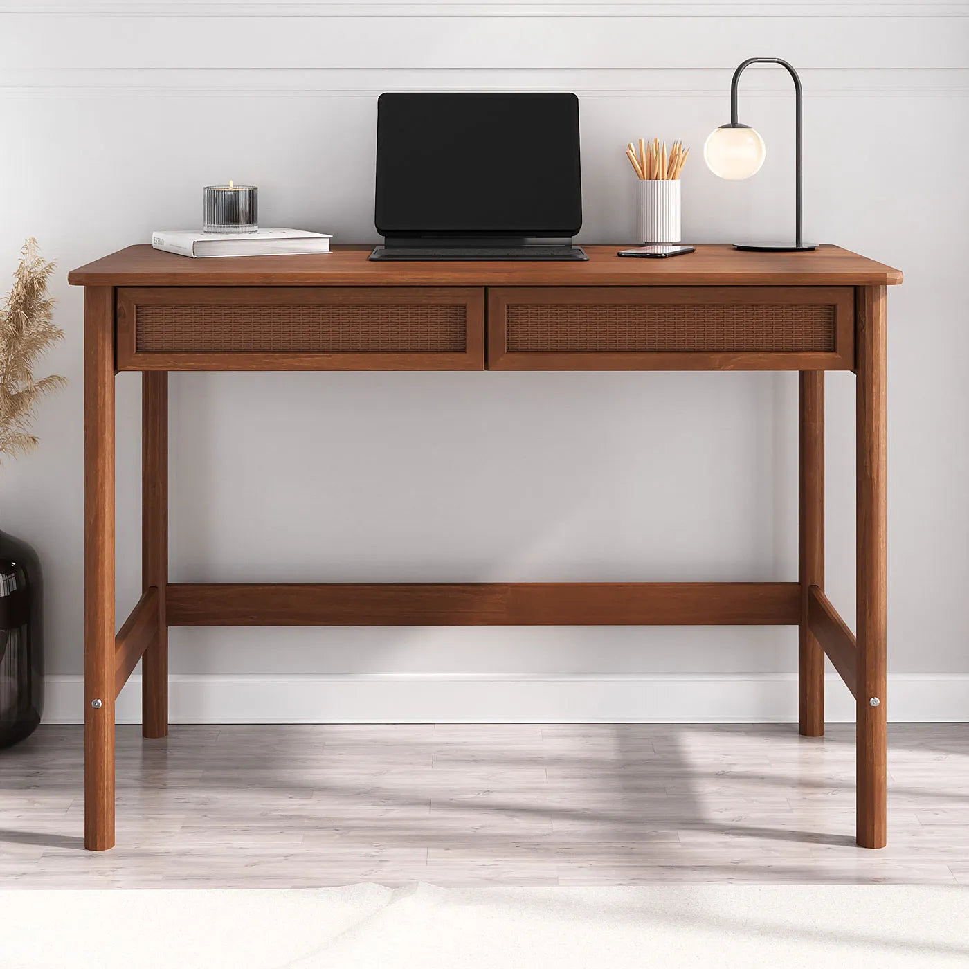 Escritorio 110cm Ratan Bilbao - Madera Maciza