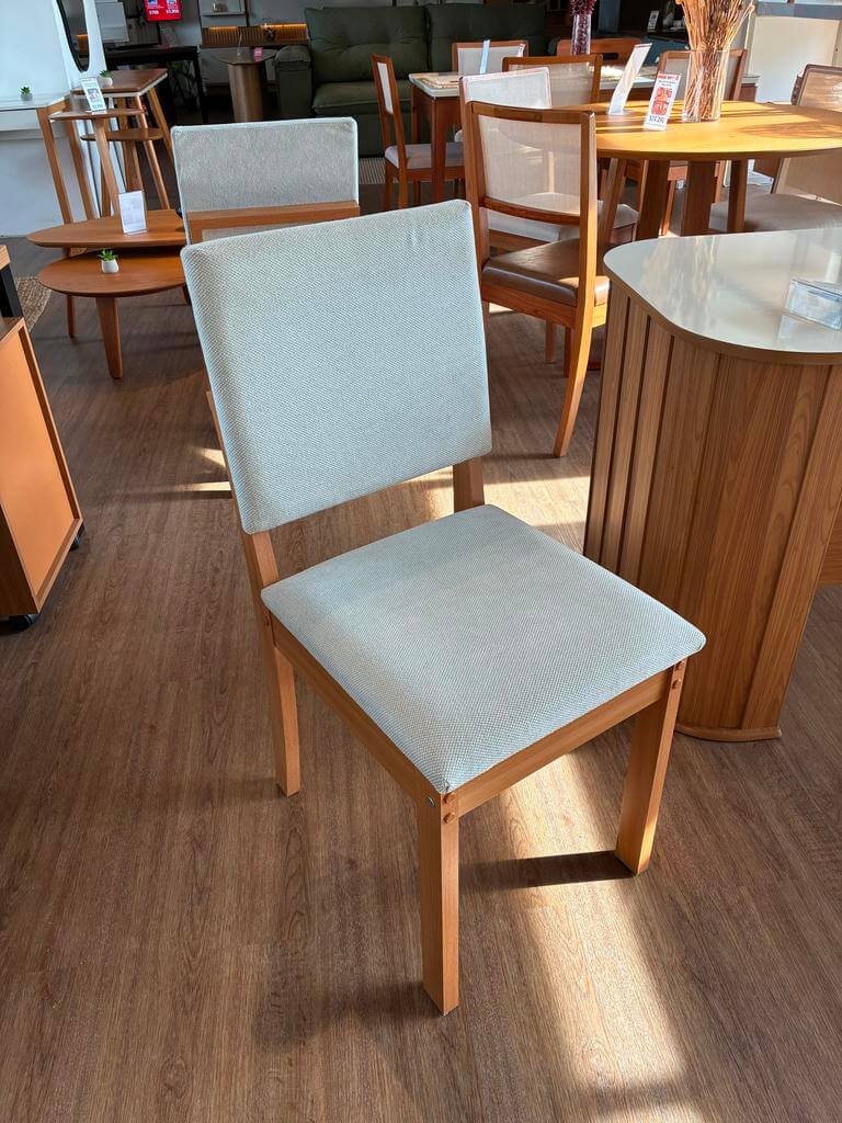 Juego de Comedor Alva 120cm con 4 Sillas Luna