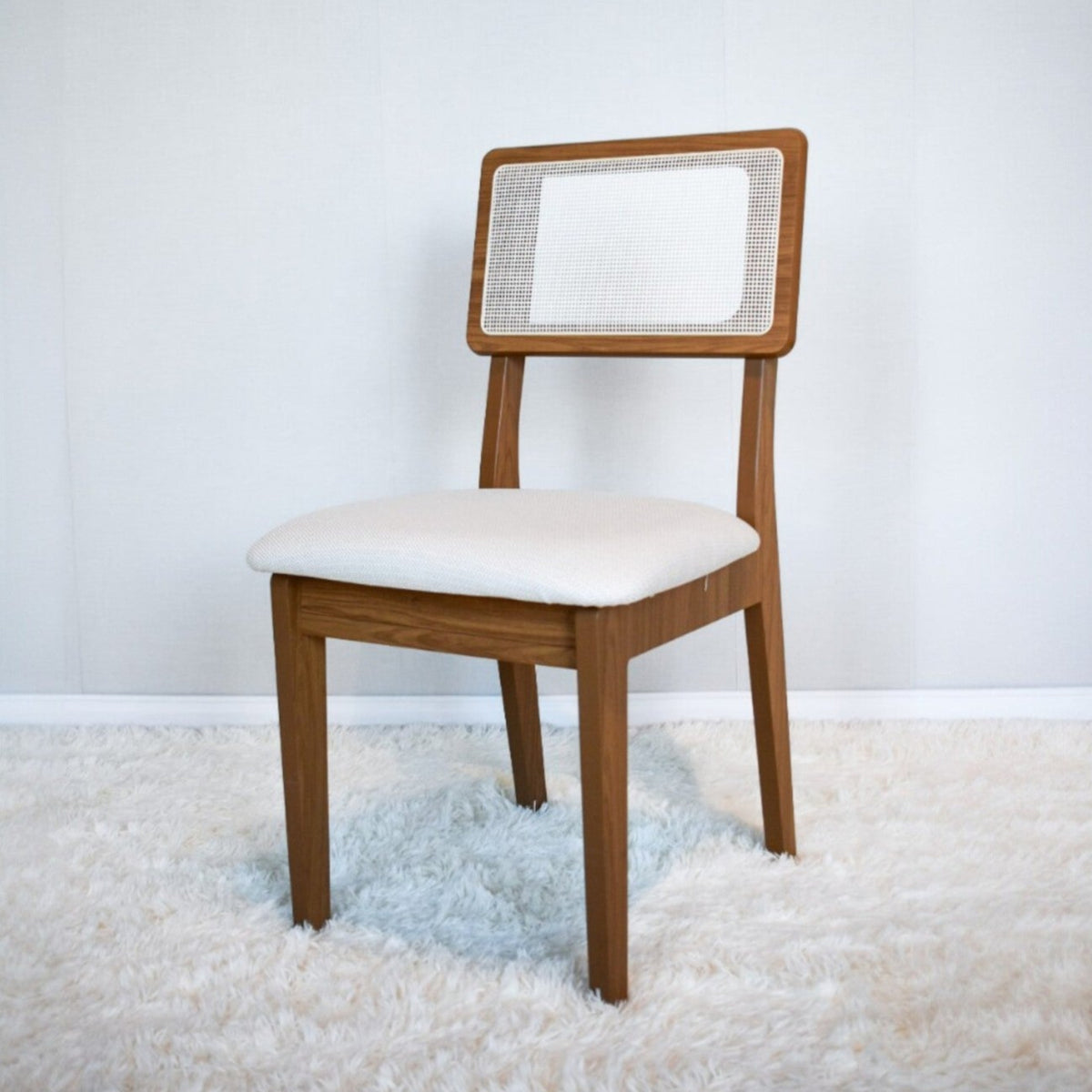 Silla de comedor Monica 100% MDF con RATAN