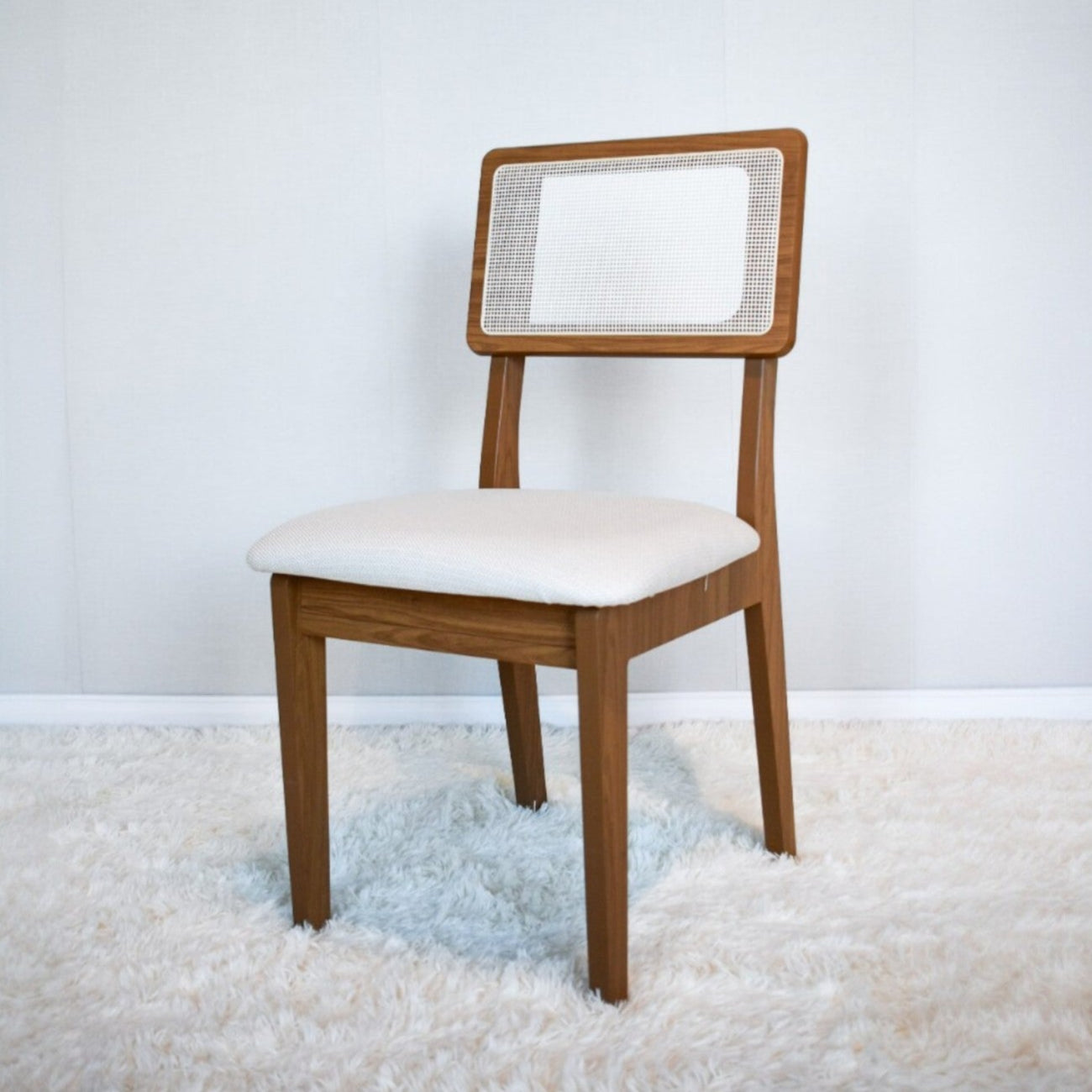 Silla de comedor Monica 100% MDF con RATAN