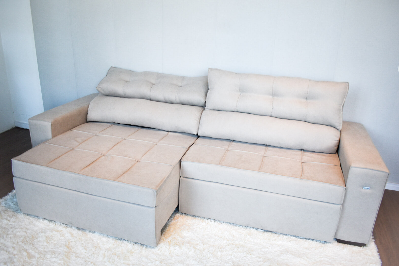 SOFA LANUS ARENA 2.70CM RETRACTIL RECLINABLE