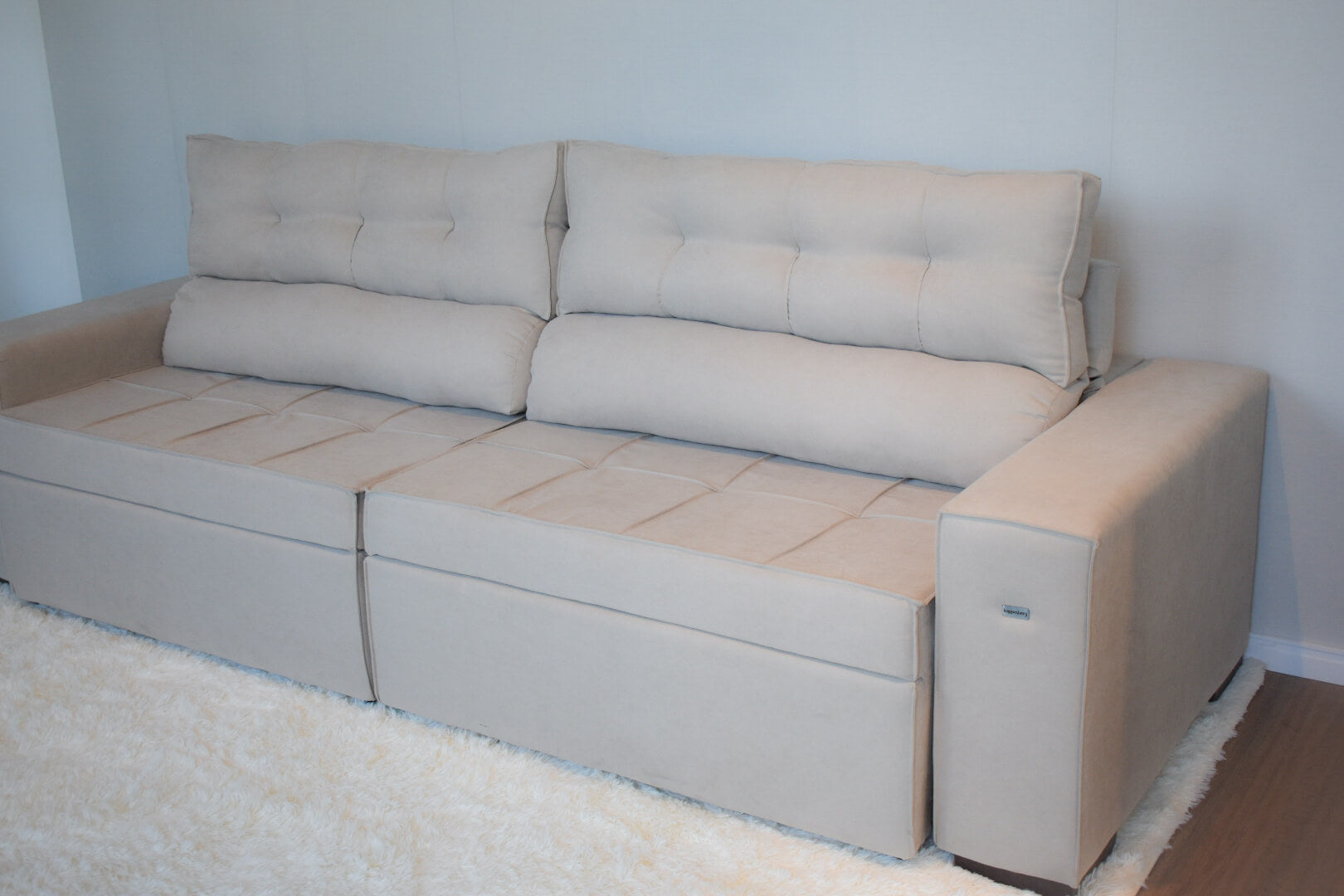 SOFA LANUS ARENA 2.70CM RETRACTIL RECLINABLE