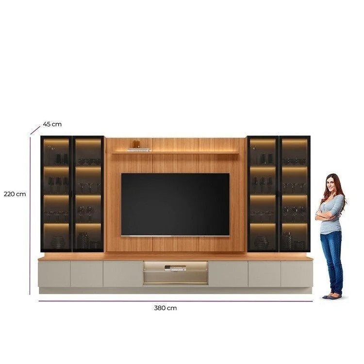 Conjunto Modular - Magnum 380CM - 4 Cristaleros con Led