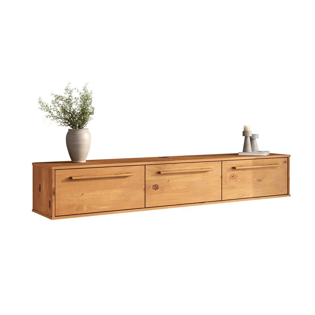 Rack TV 180CM Flotante Trega - Madera Maciza
