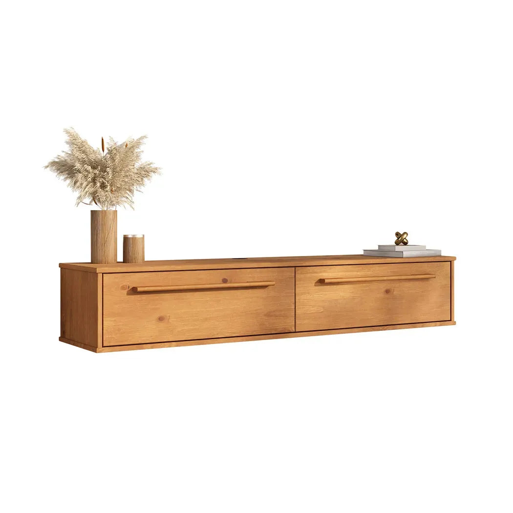 Rack TV 145cm Flotante Trega - Madera Maciza