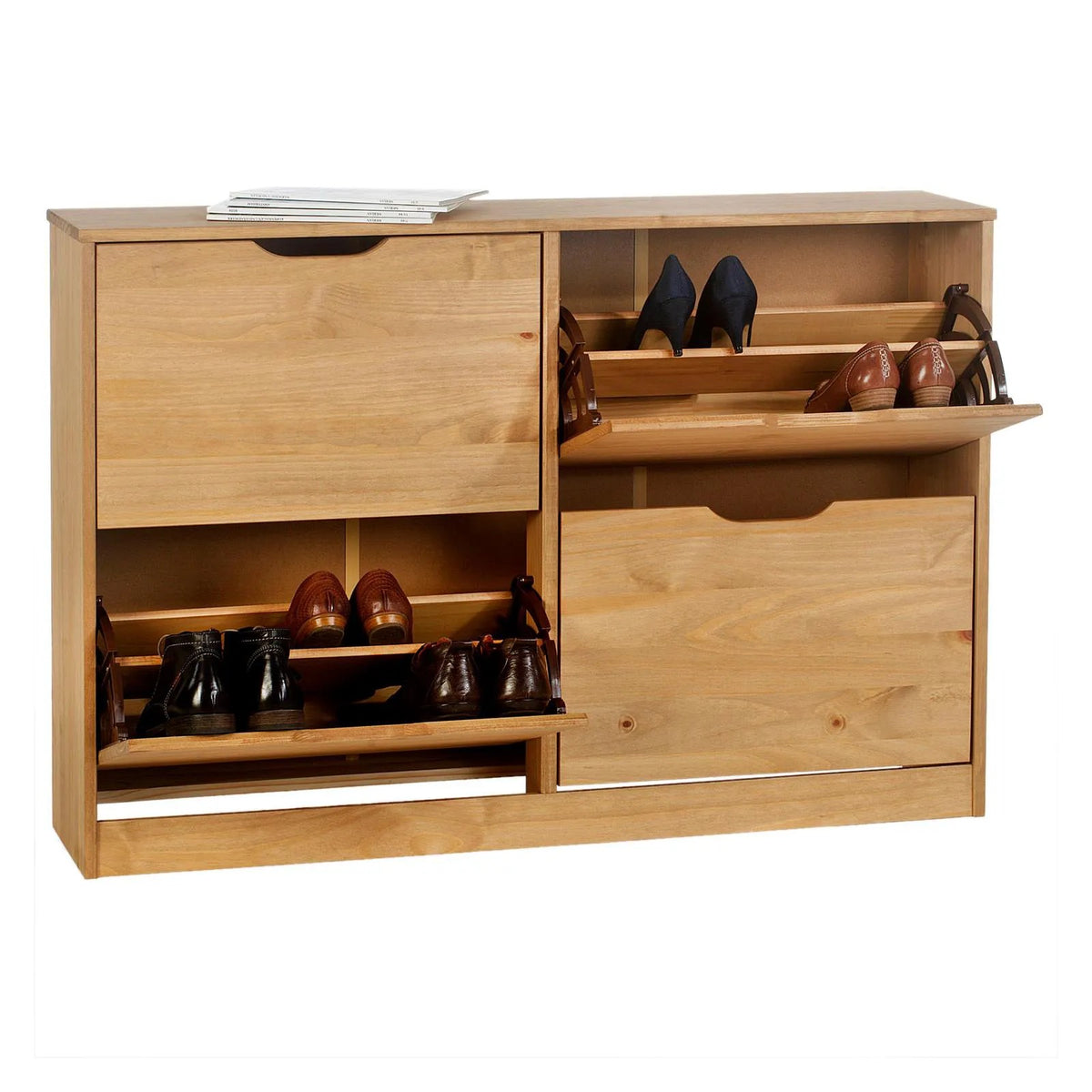 Zapatera Vertical 24 Pares Bali - Madera Maciza