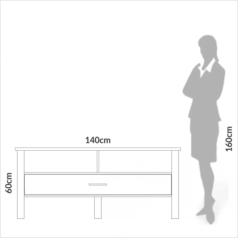 Rack para tv F41 140CM 100% MDF - Linea Factory