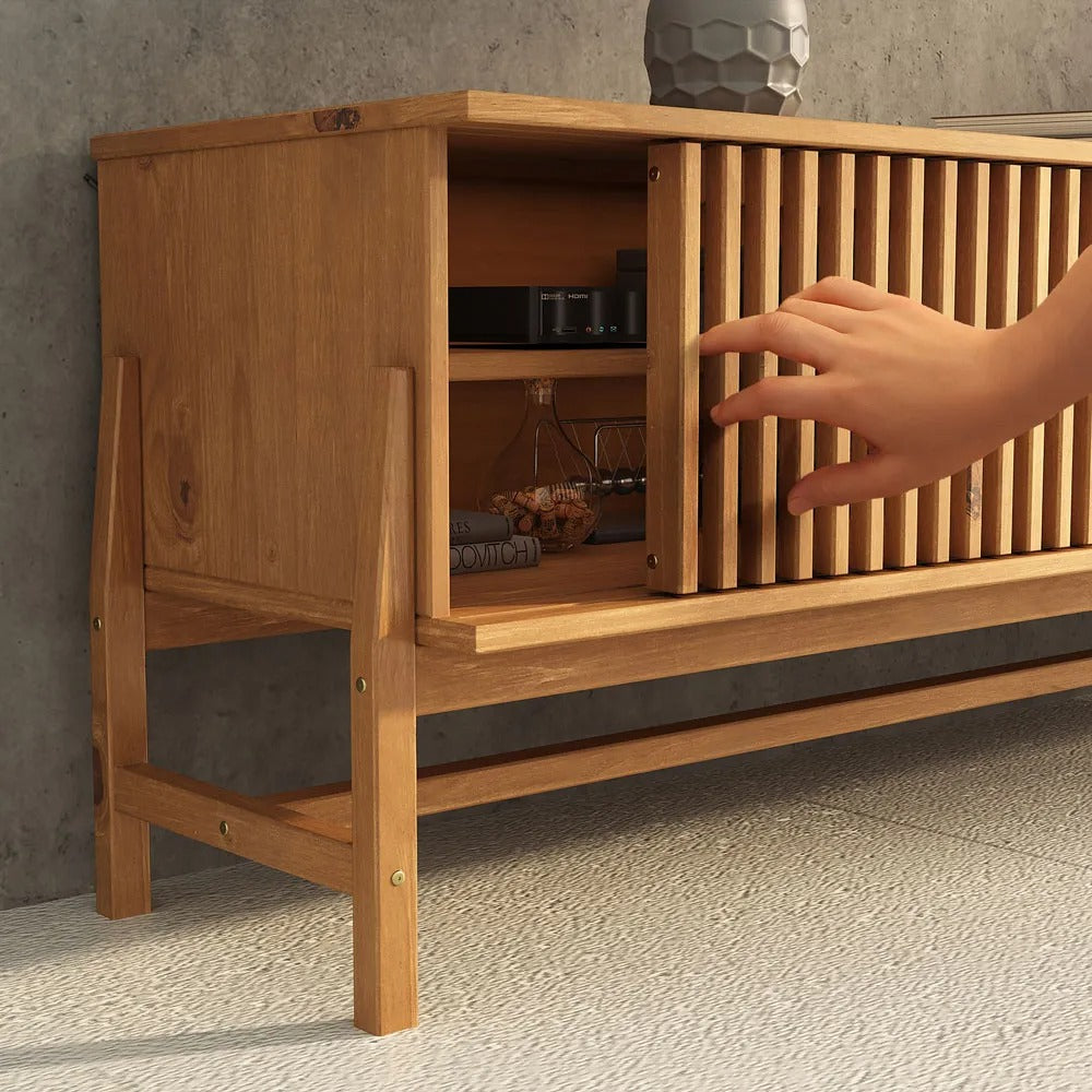 Rack TV 180cm Ader - Madera Maciza