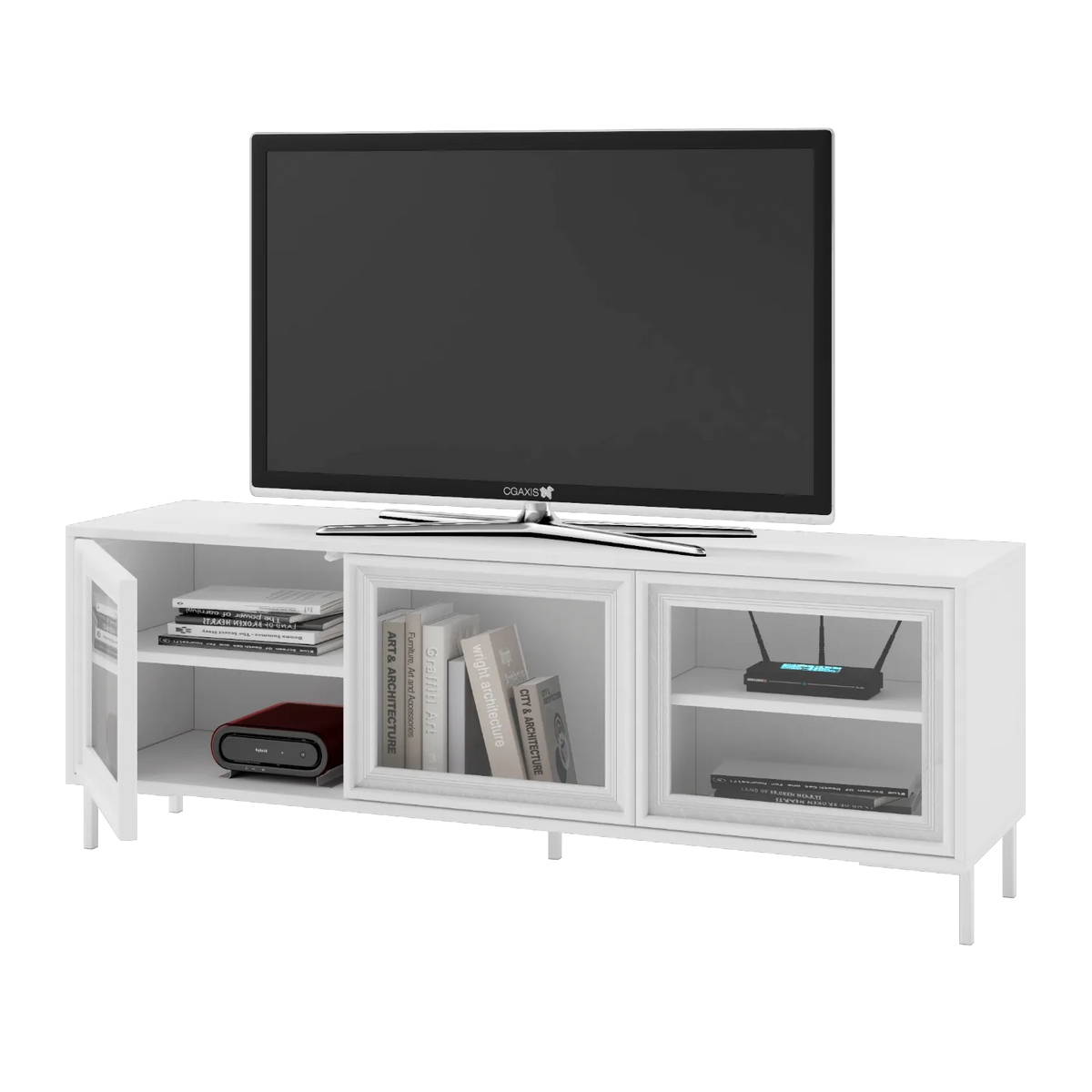 Rack 136cm Puertas de Vidrio - Linea Refresh