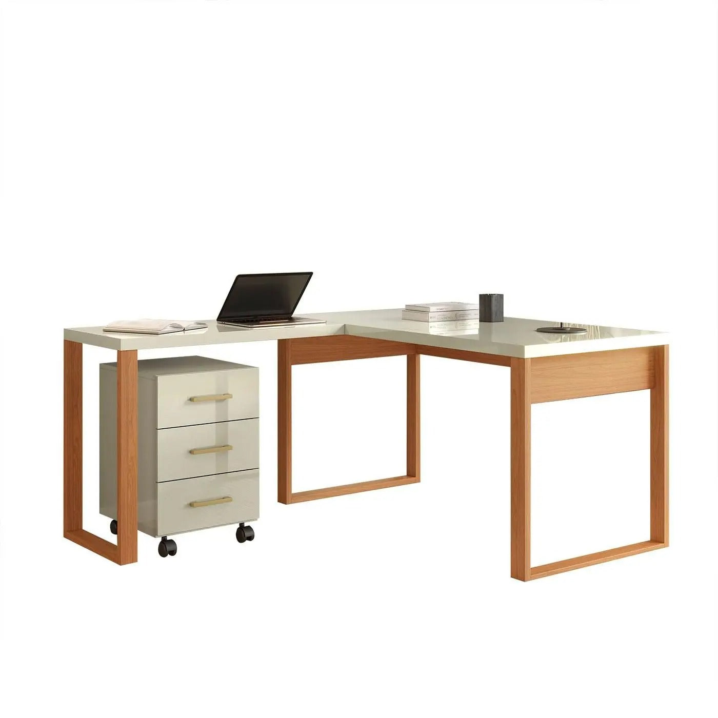 Escritorio en L Industrial 100% Mdf - Linea Factory