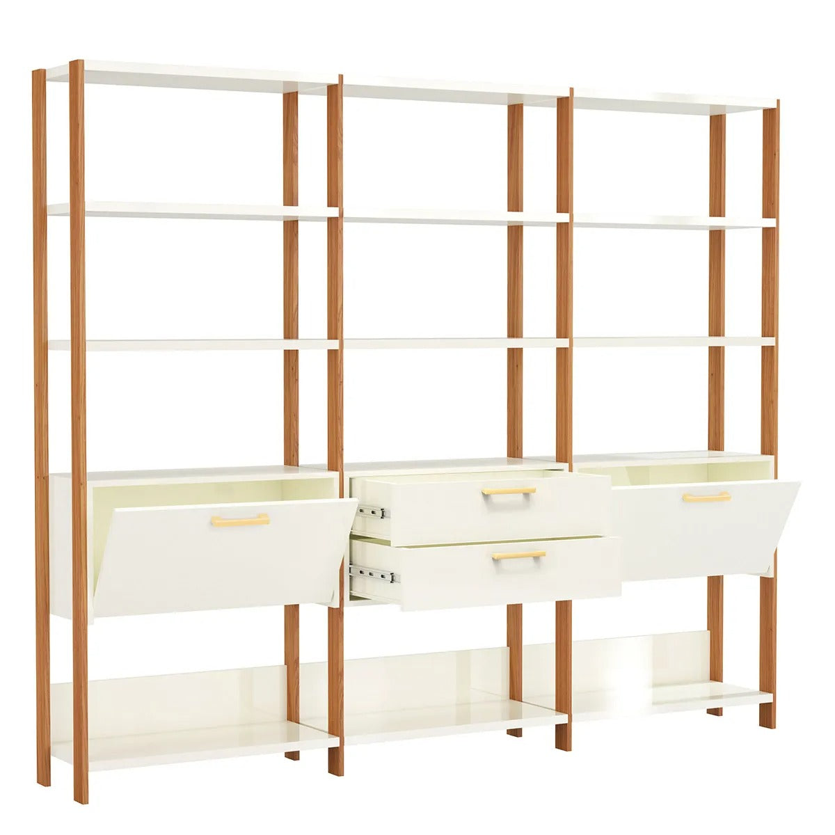 Estanteria Mela 3 Modulos 100% MDF - Linea Factory