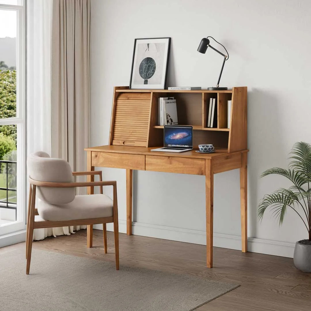 Escritorio Alice 110CM 2 Cajones - Madera Maciza