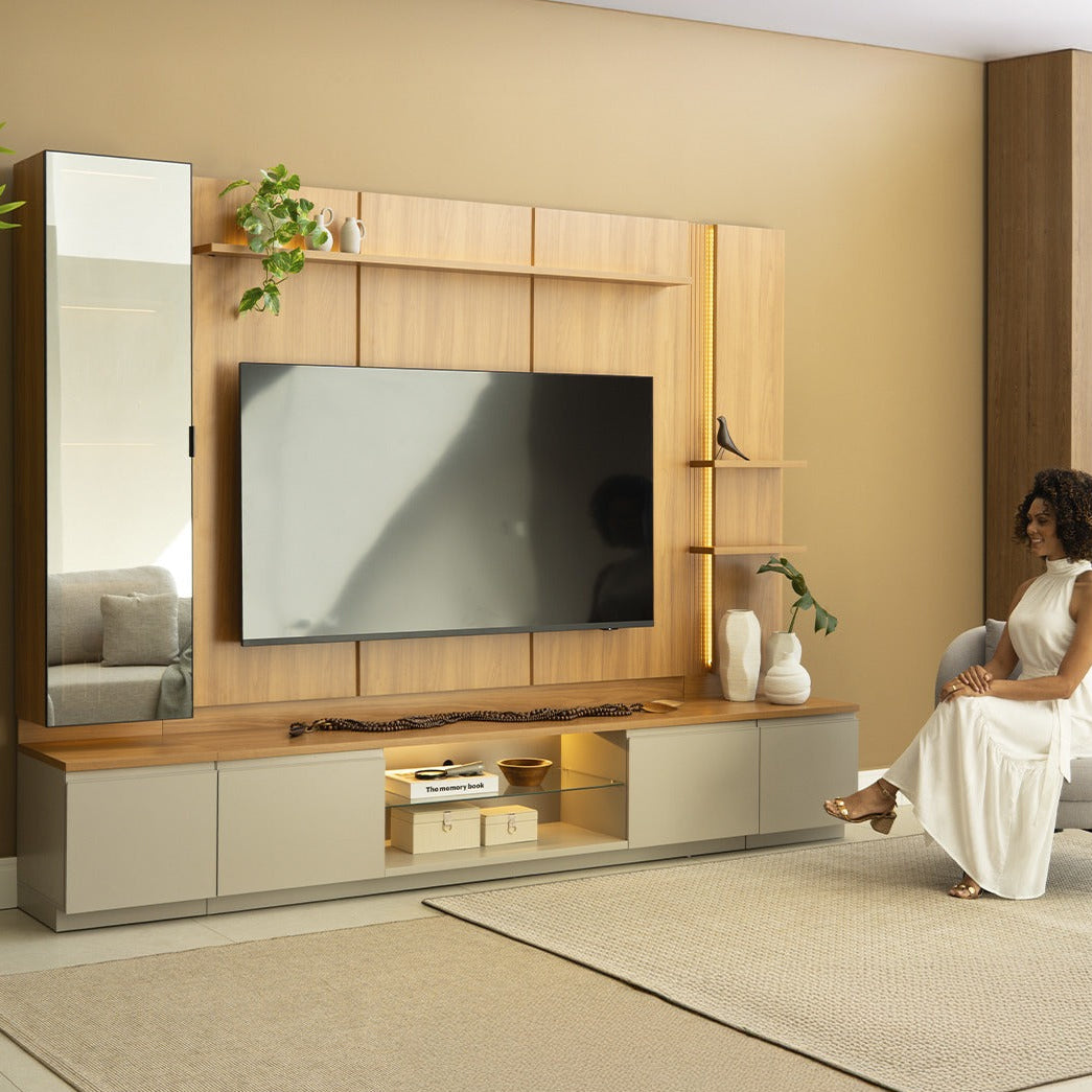 Conjunto Modular - Magnum 290CM - Cristalero con Led