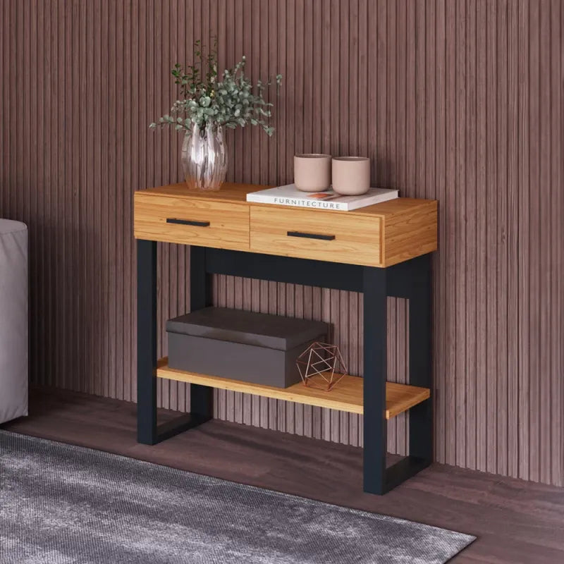 Aparador 2 Cajones 90CM - Linea Factory 100% MDF