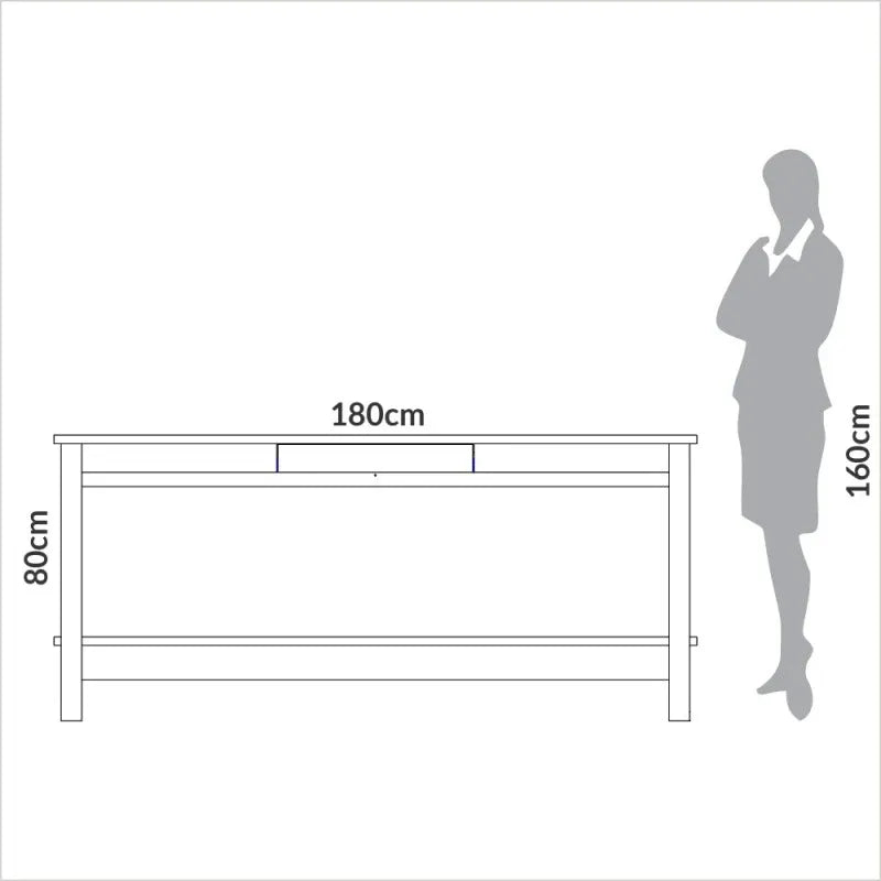 Aparador Industrial 180CM con Cajon - Linea Factory 100% MDF