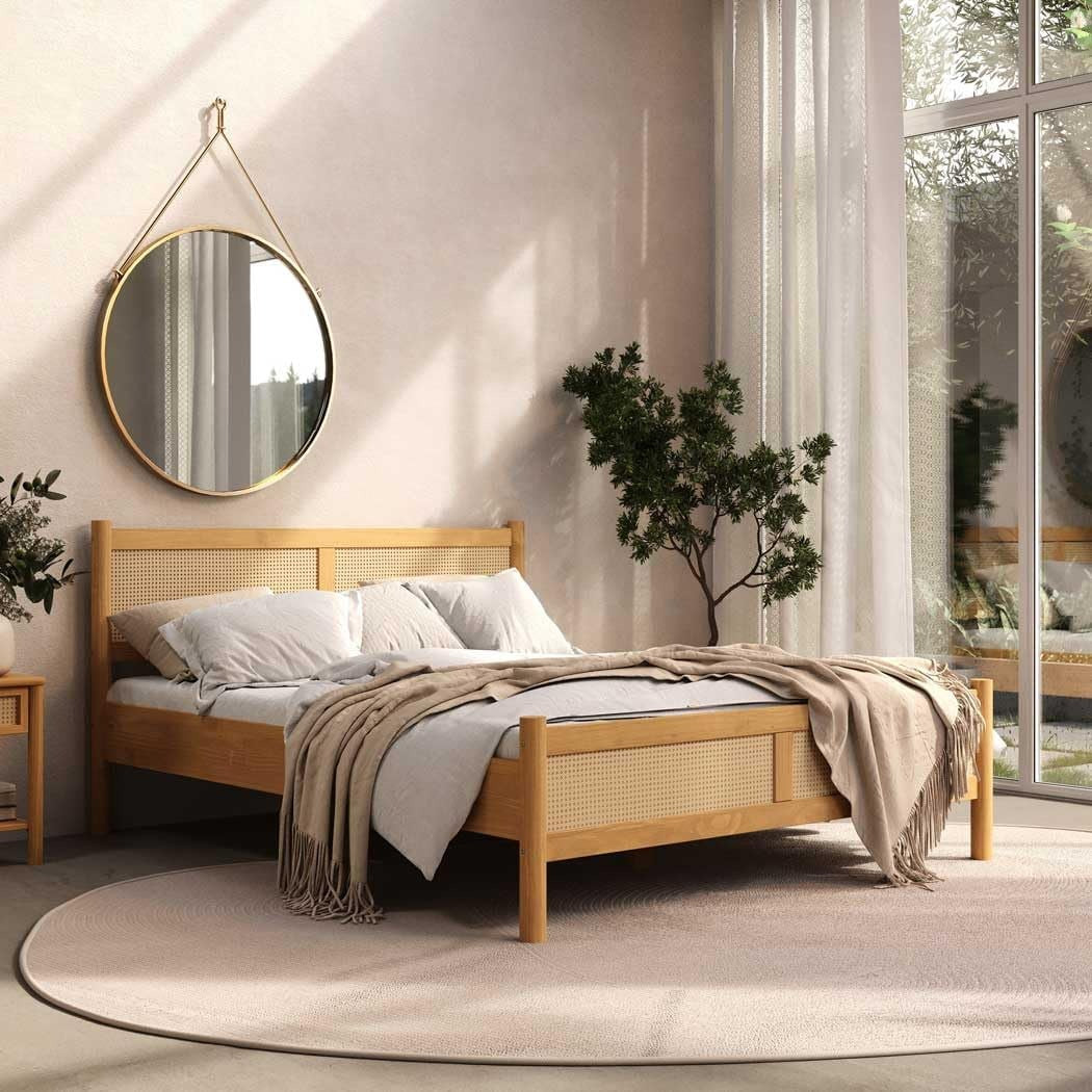 Cama Matrimonial Semira - Madera Maciza