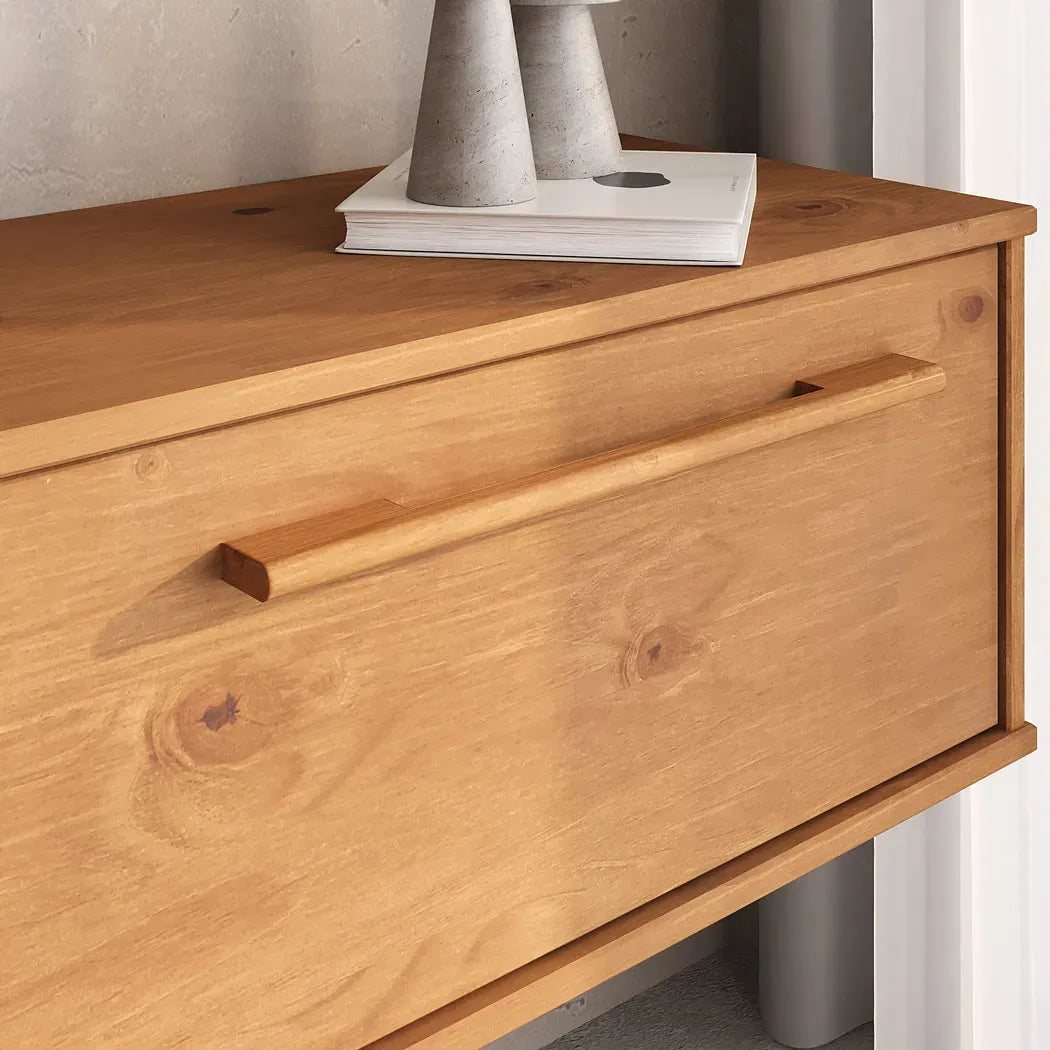 Rack TV 180CM Flotante Trega - Madera Maciza