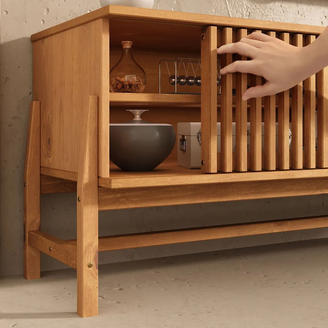 Rack TV 145cm Ader - Madera Maciza