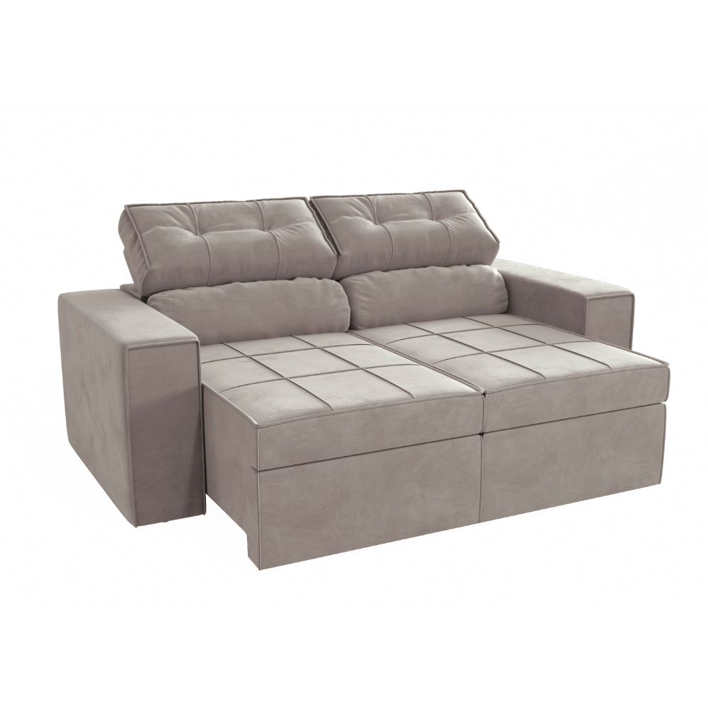 SOFA RETRACTIL/RECLINABLE 6 POSICIONES LANUS 206CM