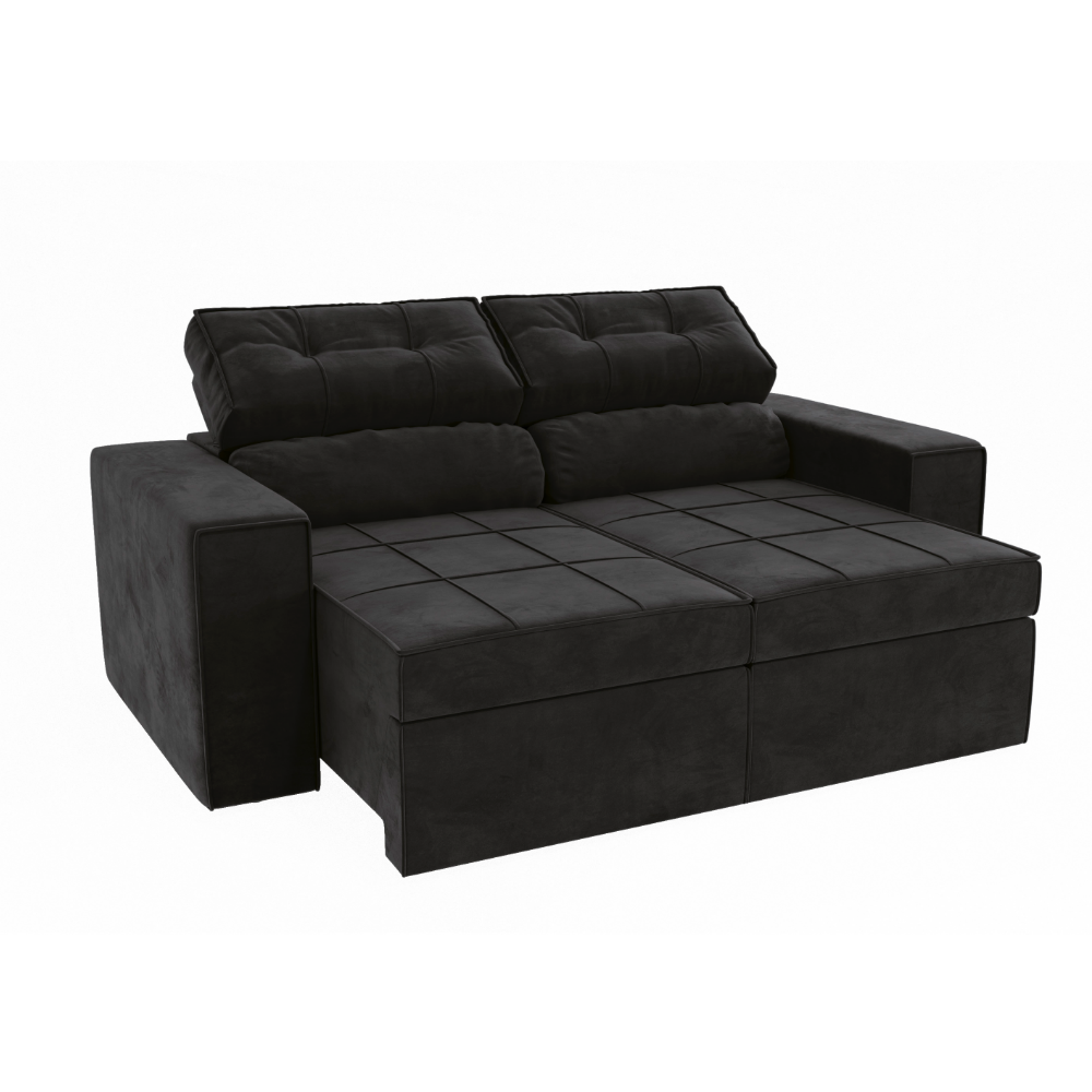 SOFA RETRACTIL/RECLINABLE 6 POSICIONES LANUS 206CM