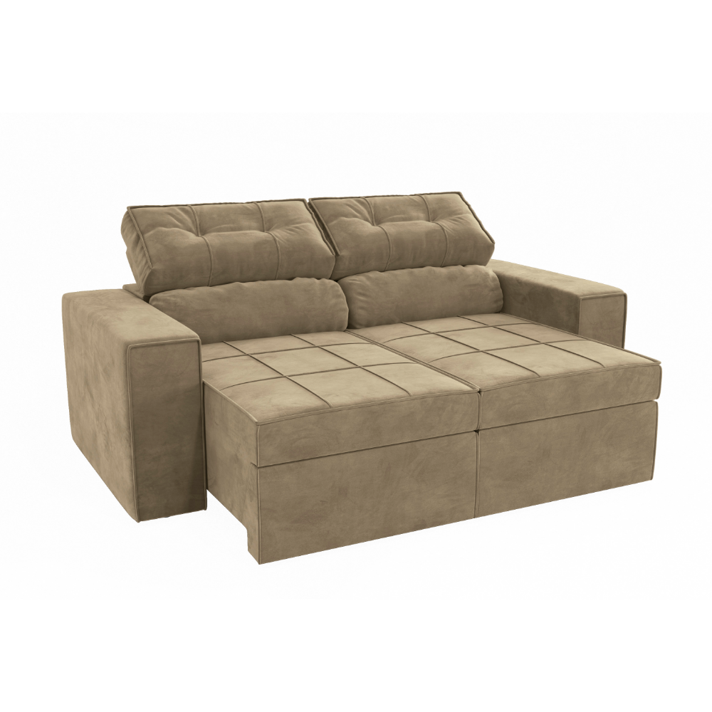 SOFA RETRACTIL/RECLINABLE 6 POSICIONES LANUS 206CM