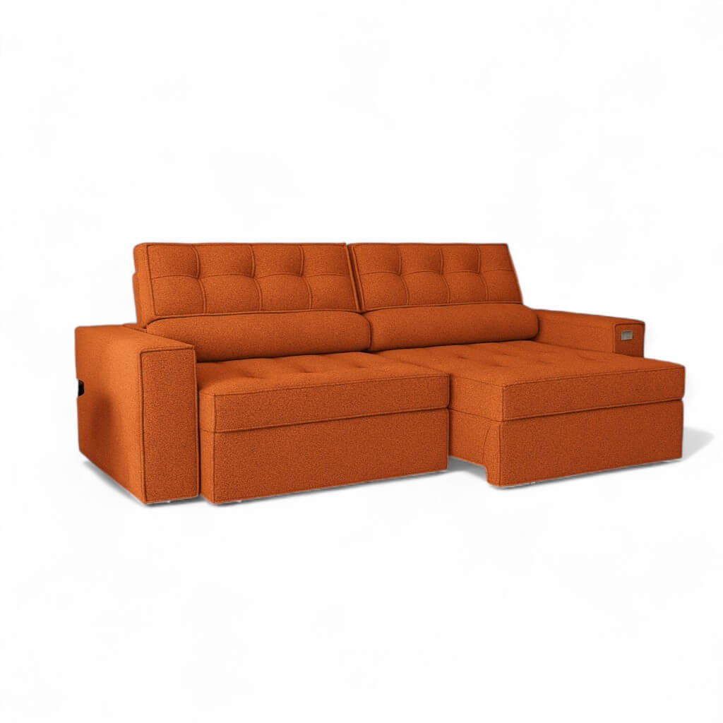 SOFA LANUS ARENA 2.70CM RETRACTIL RECLINABLE