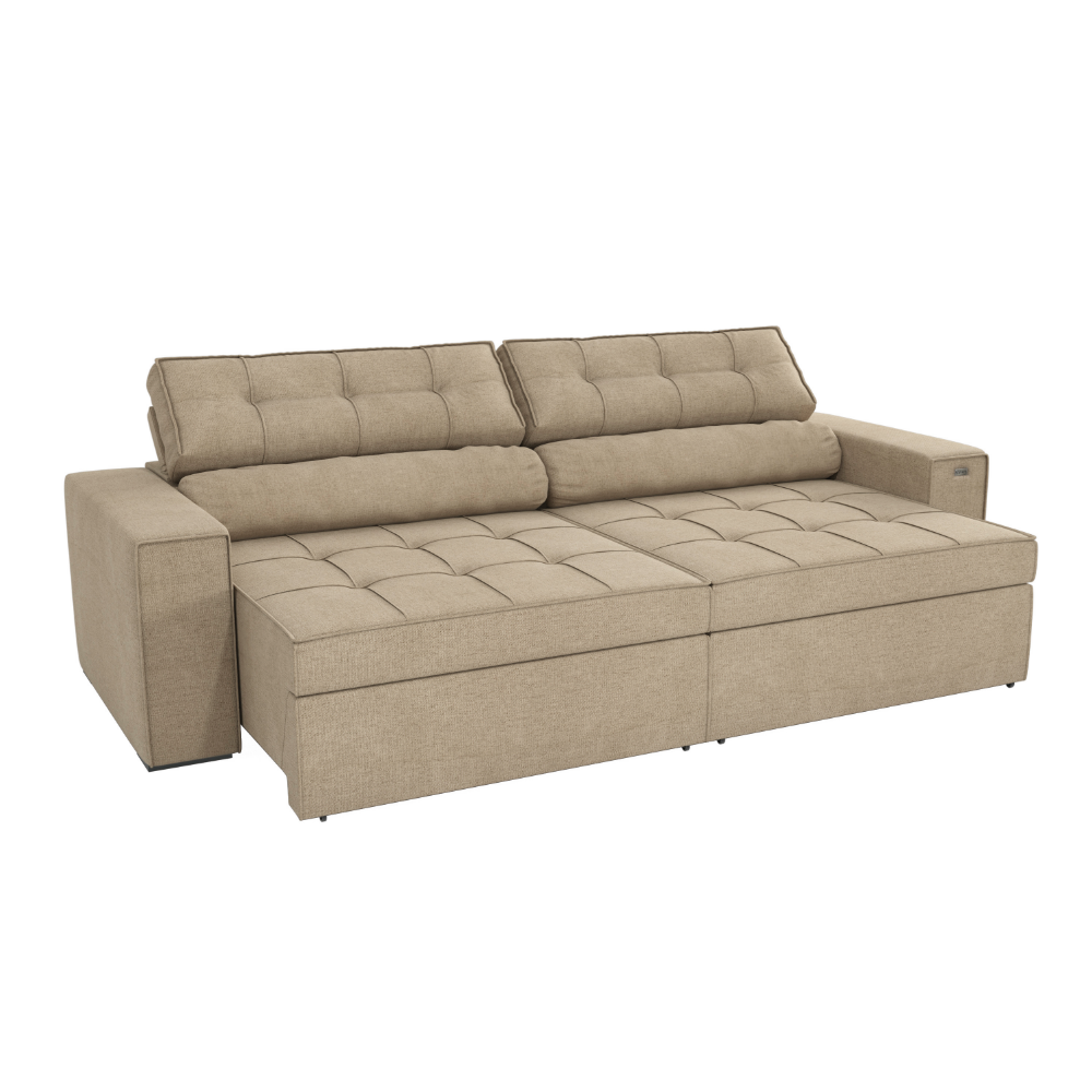 SOFA LANUS ARENA 2.70CM RETRACTIL RECLINABLE