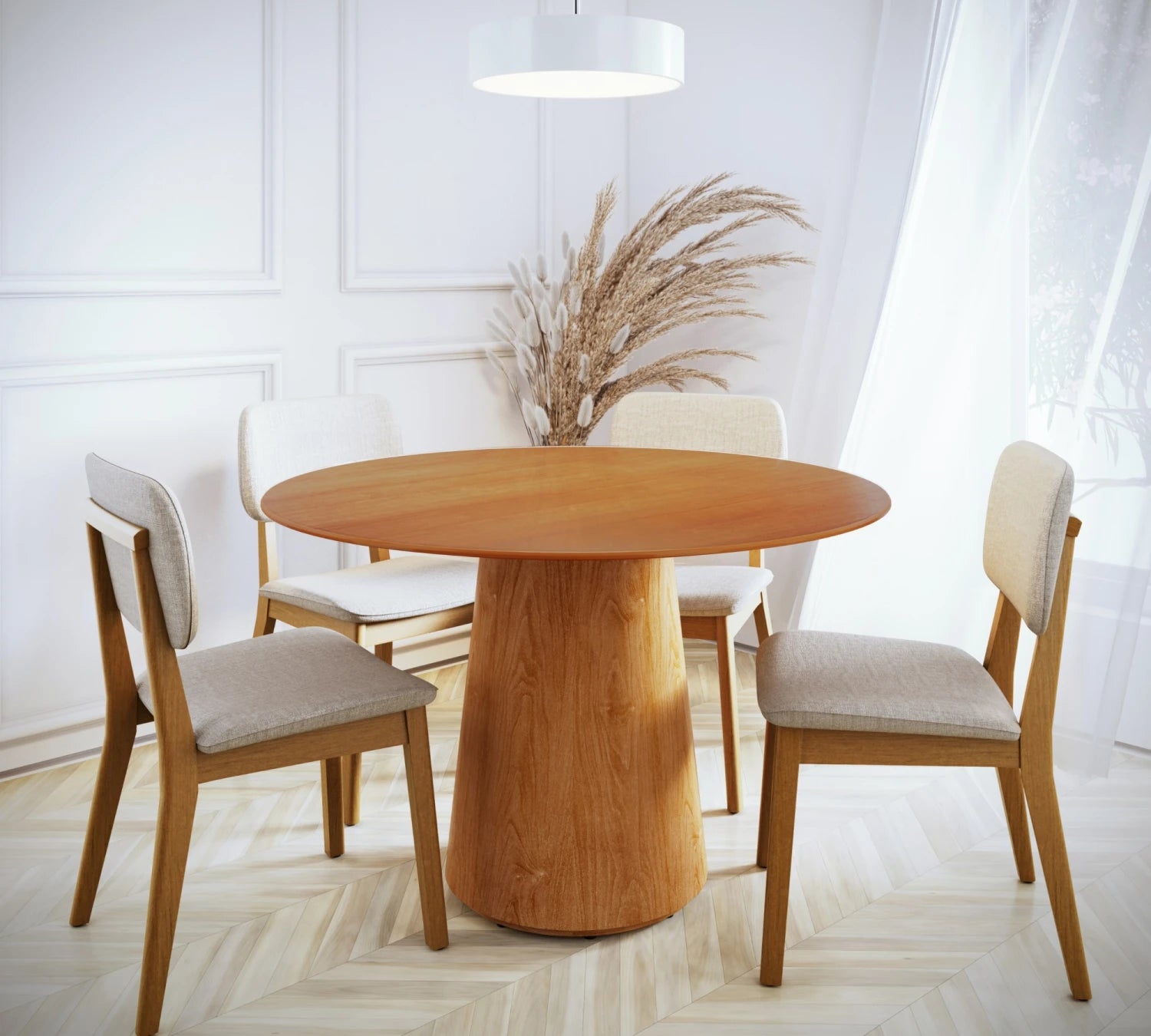 Mesa de Comedor Zara - Línea Manhattan - Marrón