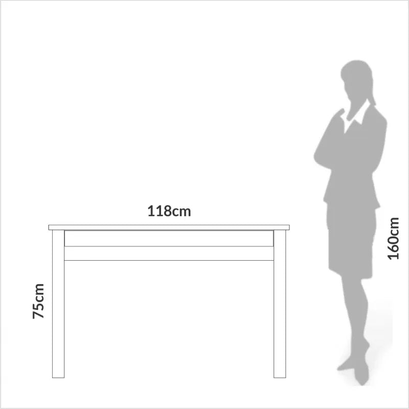 Escritorio Industrial 118cm con Cajon 100% MDF - Linea Factory